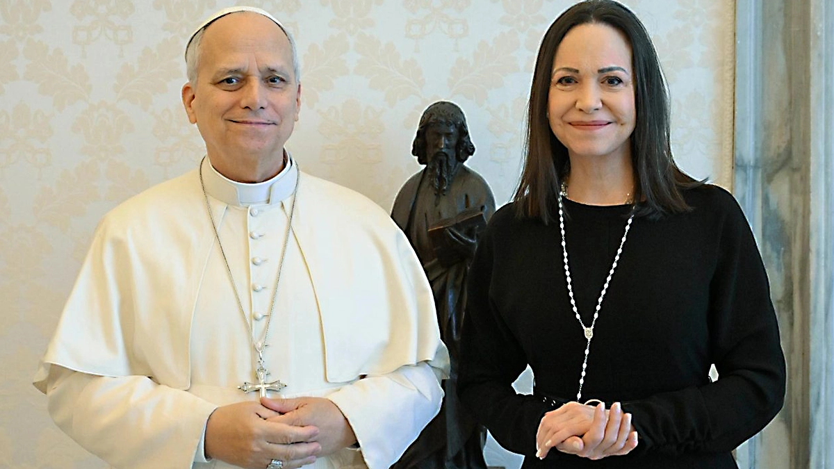 El Papa León XIV recibe en el Vaticano a María Corina Machado en un gesto de apoyo a Venezuela